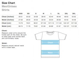 American apparel sizing chart