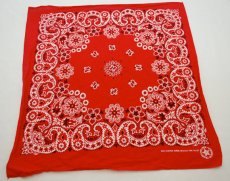 Red cotton bandanas made