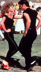 Olivia Newton-John and John Travolta