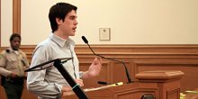 Ryan Holiday, United states Apparel spokesman, spoke about the company's anti-sweatshop guidelines within planning fee hearing on Feb. 5.