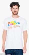 Slogan: the merchant features collaborated with equality organizations Human liberties promotion therefore the Ally Coalition in a new Pride '16 collection, pictured left and correct