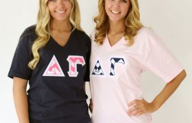 American Apparel Greek letters shirts