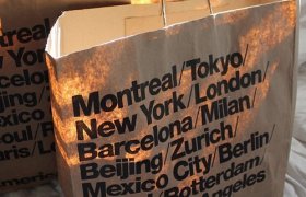 American Apparel shopping bags