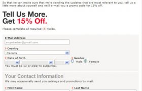 American Apparel Sign up