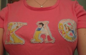 Letter shirts American Apparel