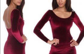Red Velvet Dress American Apparel